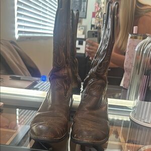 Ariana Grande Brown Heeled Boots